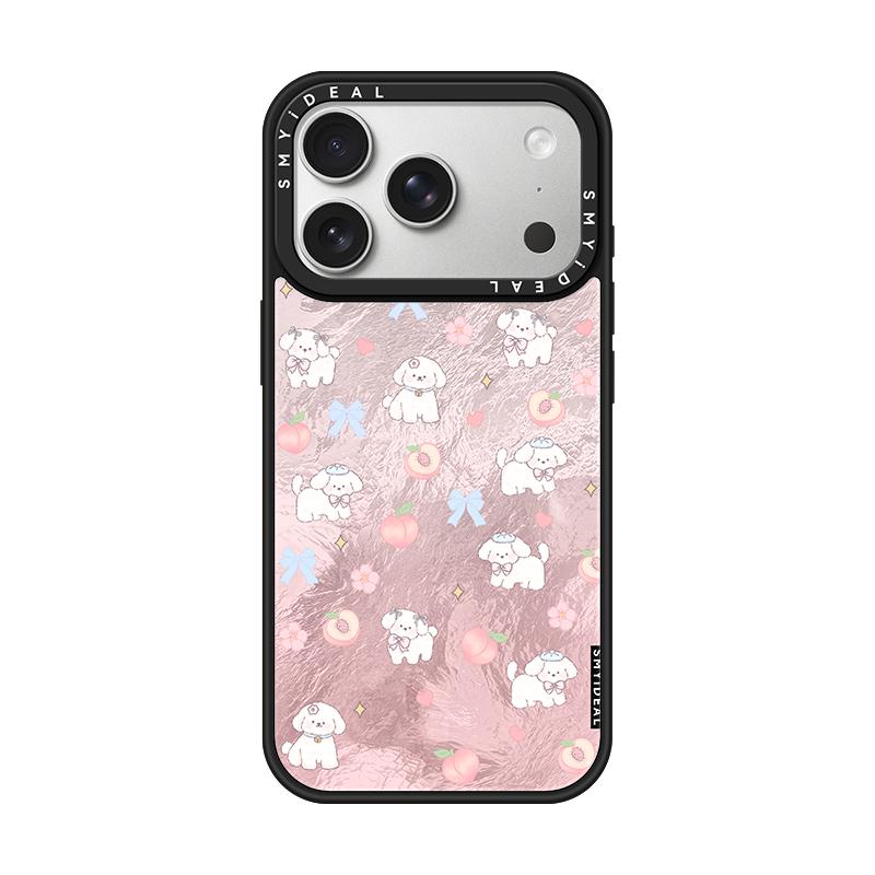适用苹果17手机壳iphone17promax磁吸保护套16plus新款带手链15pro小众14防摔13好看桃子小狗高级感12外壳