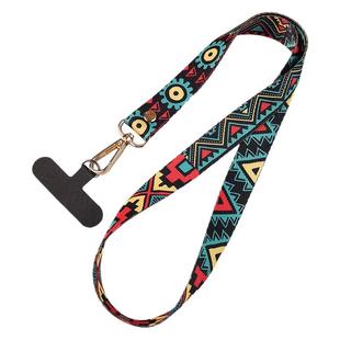 手机挂绳长款挂脖带子不勒脖创意复古民族风国潮花纹斜挎可调带子