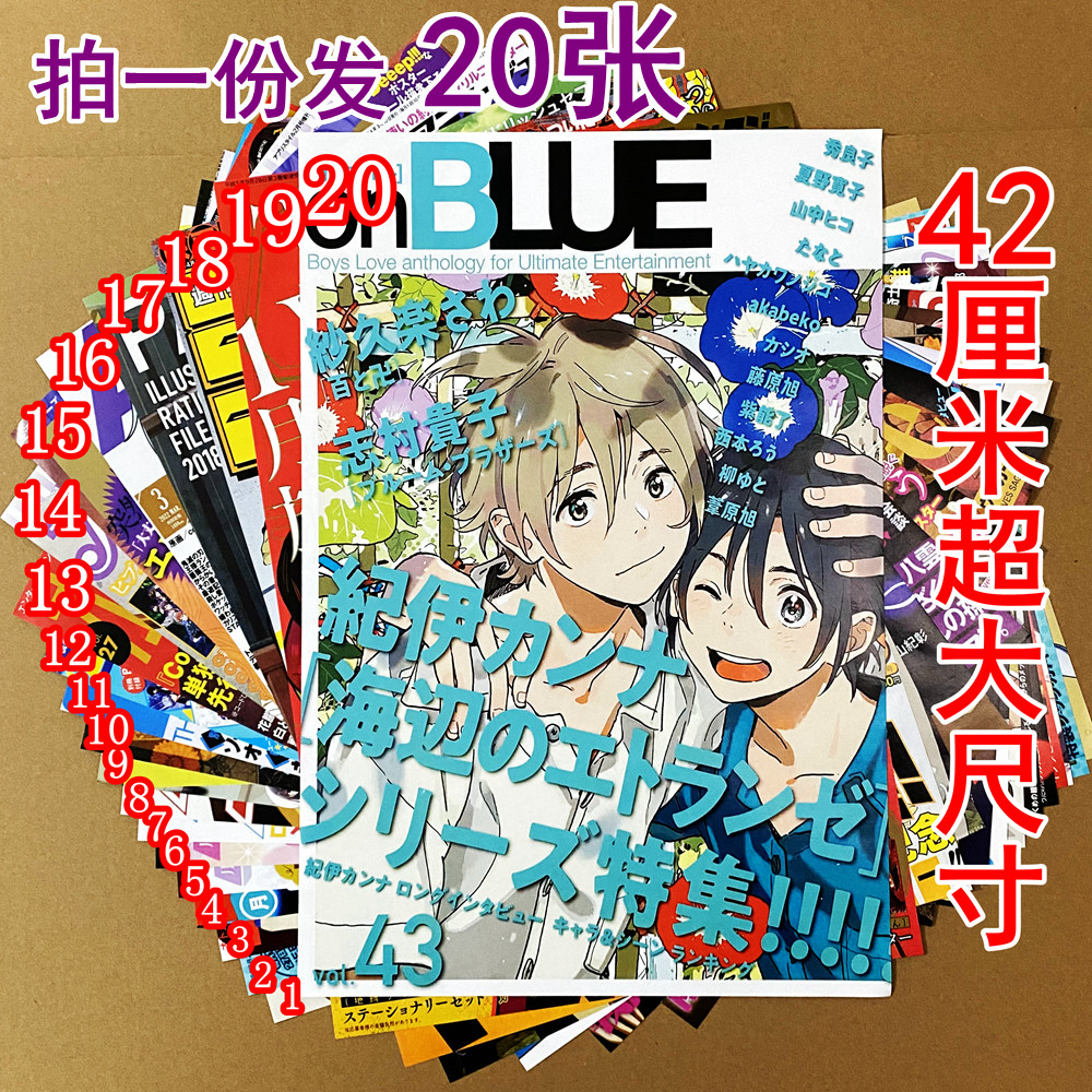 动漫杂志封面拍照背景墙二次元卧室学生宿舍工作室装饰海报墙壁纸