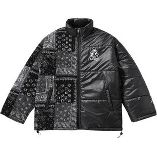 GENANX闪电潮牌新款腰果花冬季加厚保暖羊羔绒宽松情侣棉衣外套男