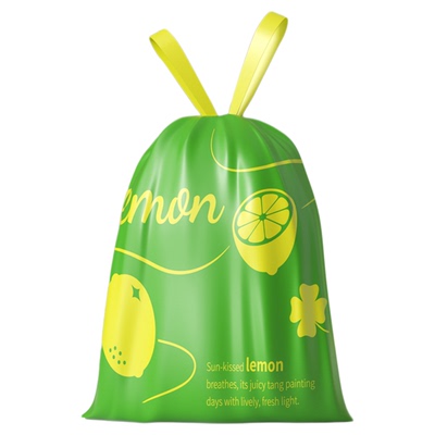 免撕特厚垃圾袋抽绳手提大号