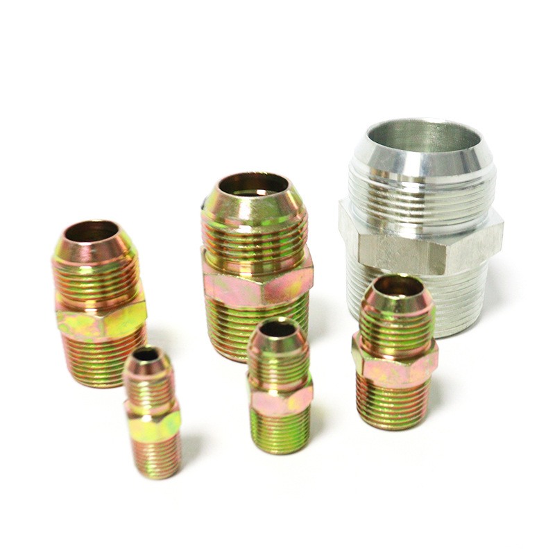 液压接头双外丝直接外牙直通对丝双D液压管件油管过渡接头批发