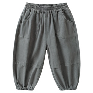 咔咔熊猫宝宝裤子秋冬儿童加绒长裤冬款男童加厚工装裤冬季童装潮