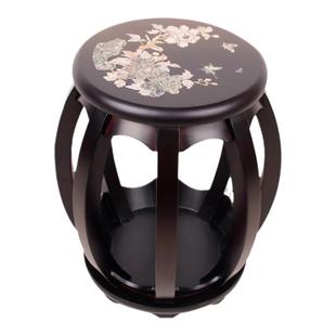 顺丰发货 古筝圆凳古筝凳子实木古筝圆凳印花款古筝琴凳结实耐用