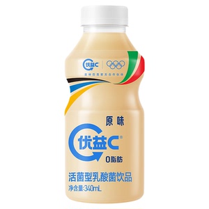 优益C冰柚子/0蔗糖/青提活菌型乳酸菌饮品*12瓶 lebb
