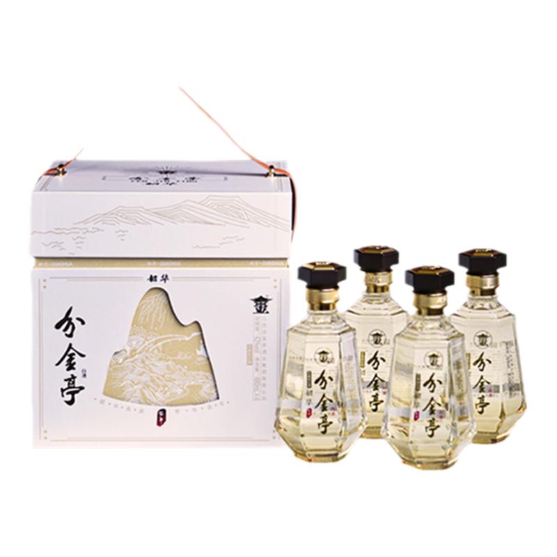 分金亭-韶华 42度浓香型白酒480ML*4瓶整箱 白金礼盒 中秋送礼