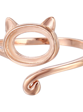 致闺蜜女s925银材质戒指空托