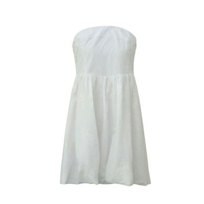 LONSLAN 2024 SUMMER 7/8 20:00NEW蝴蝶结刺绣裹胸娃娃上衣