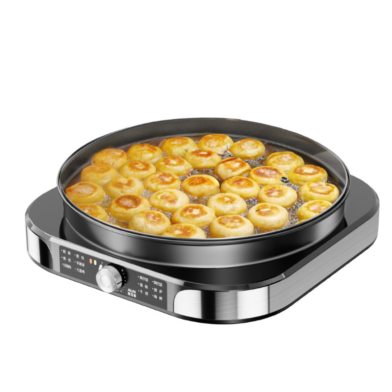 奥克斯2200W加深煎包锅真不沾