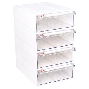 腾正跃创意办公室A4文件资档案收纳盒透明塑料文件柜办公用品分类