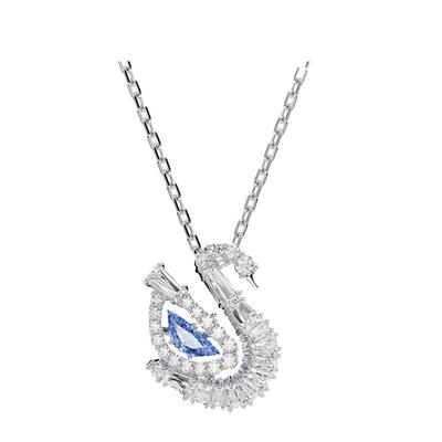 【新品】施华洛世奇Swan天鹅项链跳动的心锁骨链女轻奢礼物