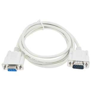 9针串口线 RS232线 COM线 DB9公对母 9针对孔 直连 1.5米