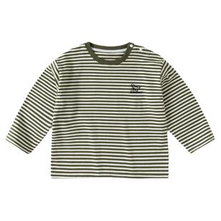 嘟嘟家男童长袖T恤宝宝打底衫纯棉春季白色上衣儿童衣服婴儿春装