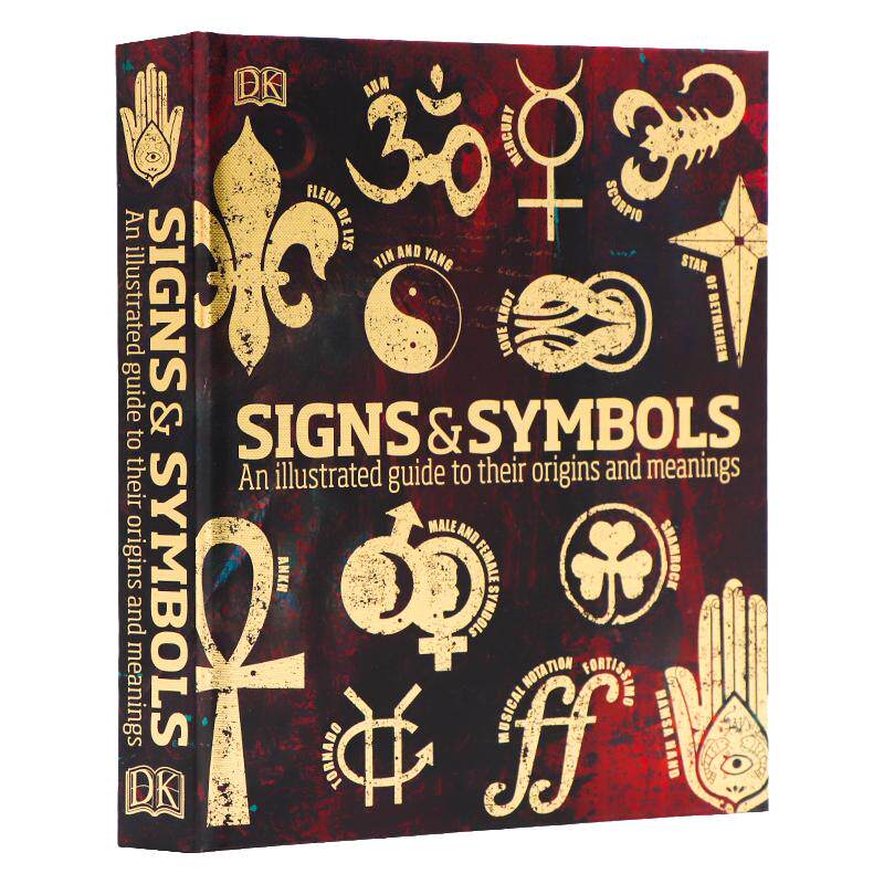 现货DK百科全书 符号与象征 Signs and Symbols 英文原版图书 人类宇宙神话传说宗教符号含义图解 秘密语言指南科普读物 全彩精装