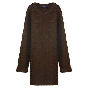 COCOBELLA美拉德穿搭金葱细闪针织连衣裙软糯中长款毛衣裙MZ3092