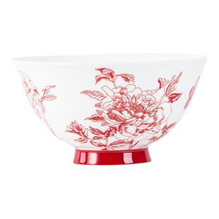 高淳陶瓷陌上花开中式新年婚庆乔迁喜宴餐具骨瓷家用盘碟汤碗餐具