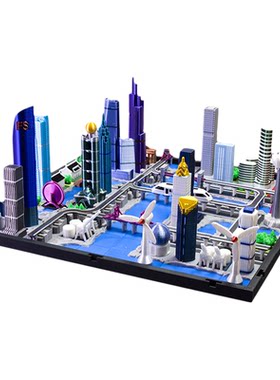 超级城市模型指尖建筑男孩礼物