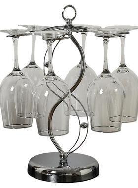 红酒杯套装水晶高脚杯架摆件轻奢高档客厅酒柜醒酒器家居装饰礼品