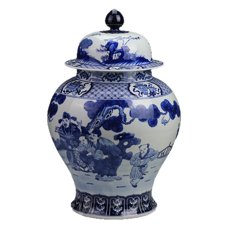 京德珍藏景德镇手工陶瓷茶存茶罐