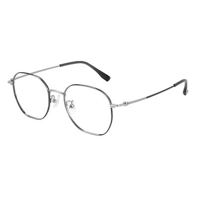 明月多边形超轻钛架近视眼镜女素颜有度数成品眼睛框镜架男A7114