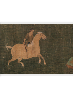 神骏图国画工笔绘画高清复制装裱