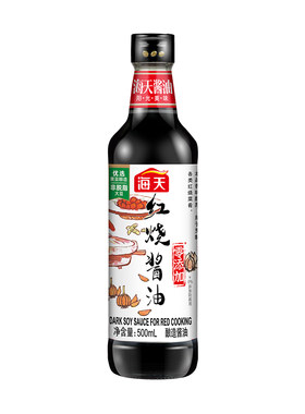 海天红烧酱油500mL*12瓶整箱