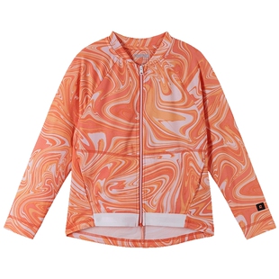 芬兰reima女孩儿童卫衣大童春夏新款木糖醇凉感上衣防晒休闲外套