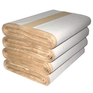 大山皮纸毛边纸书法专用练字无格加厚仿古书画纸练毛笔字纸四尺六尺屏半生半熟元书纸手工纯竹浆初学者练习纸