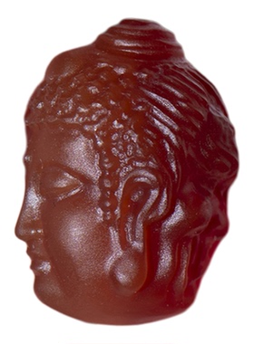 天然玛瑙精雕一念之间吊坠