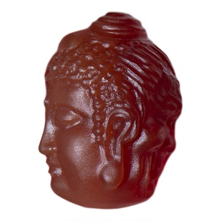 天然红玛瑙精雕一念之间吊坠隔珠手串念珠挂饰佛魔男女玉髓项链