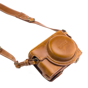 适用于索尼ZV1相机包RX100M6相机包DSC-RX100M5M3黑卡7相机套皮套