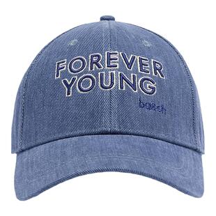 bash法式复古街头风刺绣牛仔宽檐鸭舌帽棒球帽2E25HEVE