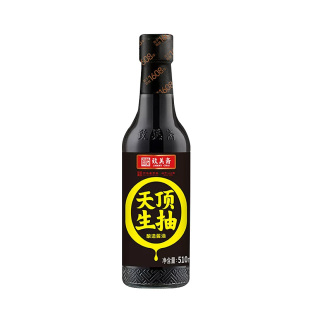 致美斋天顶生抽510ml酱油酿造黄豆凉拌炒菜特级中华零添加特鲜