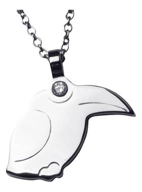 梦克拉钨金吊坠啄木鸟男女款