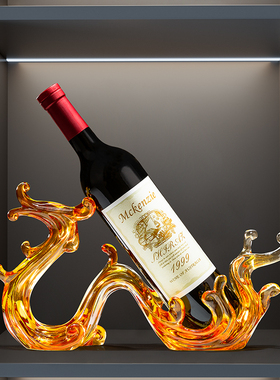 风生水起龙红酒架摆件轻奢高档客厅电视柜餐边柜子装饰品乔迁礼物