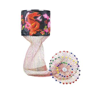 大力马编织黑坑专用鱼护网不锈钢圈防挂速干大鱼渔护网兜渔具简易