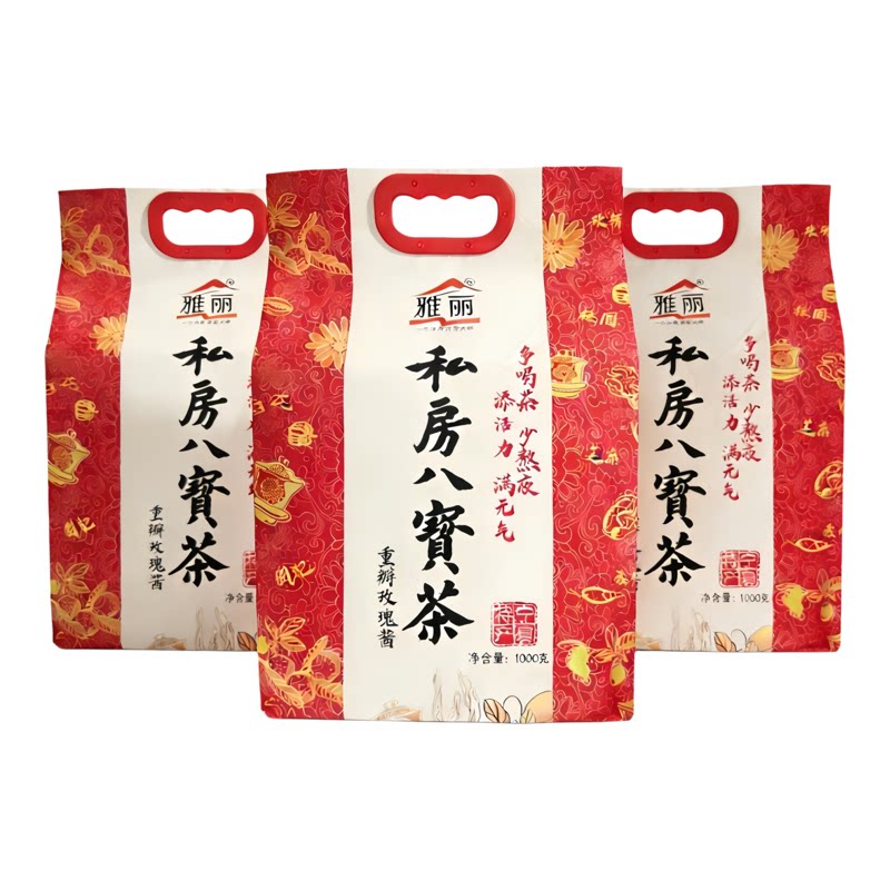 雅丽八宝茶1000g袋装重瓣玫瑰酱