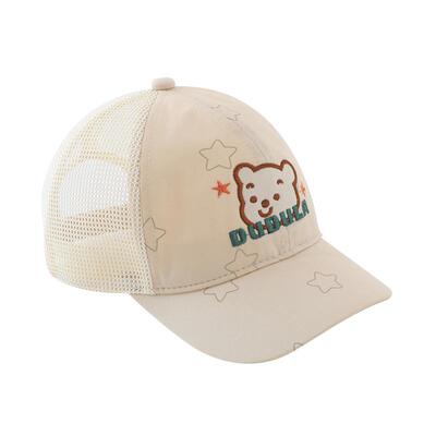 夏季可爱洋气拼网遮阳男宝棒球帽