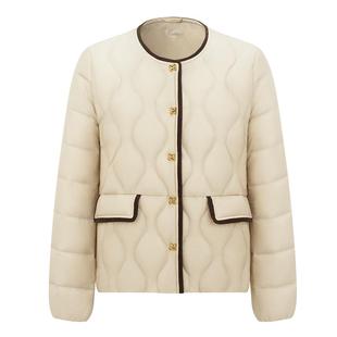 【刘涛同款】千仞岗短款保暖复古韩版显瘦小香风轻薄羽绒服外套