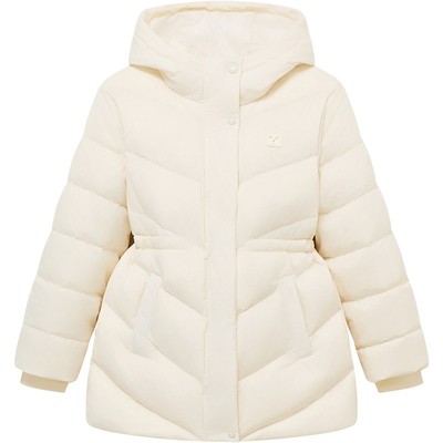 英氏中长款厚款女童鹅绒羽绒服