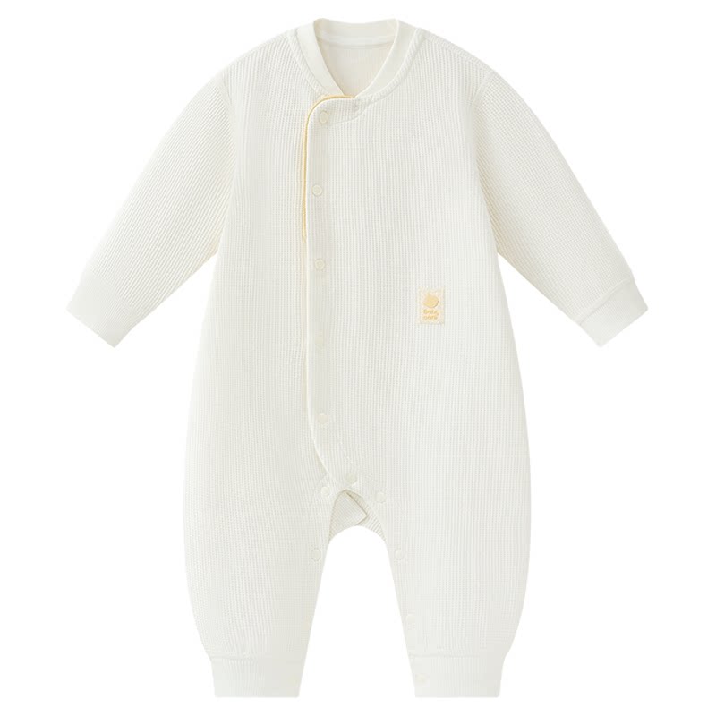 babycare有机棉婴儿衣服初生新生儿宝宝满月小月龄连体衣爬服哈衣