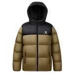 骆驼男装秋冬连帽加厚保暖鸭绒短款面包服男女同款拒水羽绒服外套