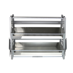 加厚升降拉篮收纳得吊柜下升厨房橱柜不锈钢铝合金橱柜下拉置物篮