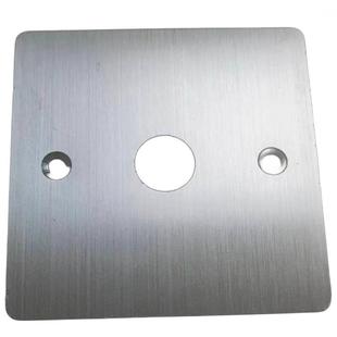 86型平板不锈钢面板开关插座底盒盲板线盒白板暗盒耐高温金属盖板