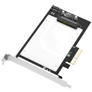 麦沃转接卡PCIE X4转U.2/SATA双协议固态硬盘盒转接板KT048