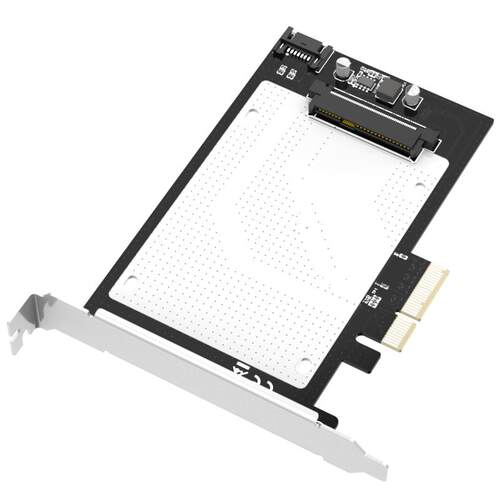 麦沃转接卡PCIE X4转U.2/SATA双协议固态硬盘盒转接板KT048