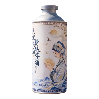 云南大理乳扇风味精酿啤酒750ml罐装酒鲜爽精酿啤酒奶皮子啤酒