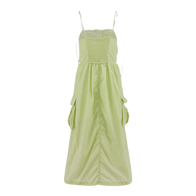 SLY机能风设计感抽褶吊带连衣裙