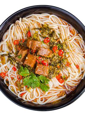 常德津市牛肉粉速食早餐米粉