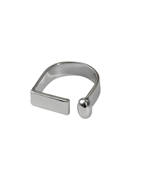 欧美开口几何戒指复古女